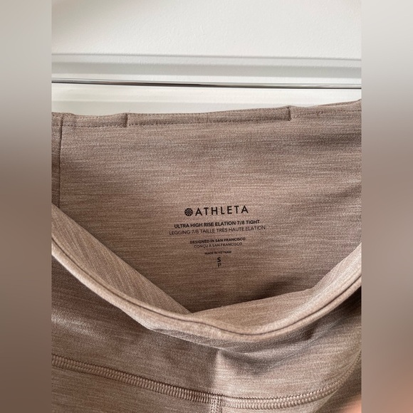 [NWT] ATHLETA Elation Ultra High Rise 7/8 Legging | Tan | S - Picture 8 of 10